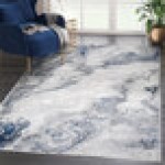 Abani Atlas Collection 4' x 6' Gray Contemporary Abstract Marble Area Rug Abani Atlas Collection 4' x 6' Gray Contemporary Abstract Marble Area Rug