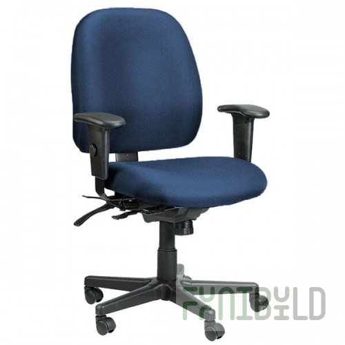 Eurotech 498SL-AT30 4x4 SL Series Navy Fabric Mid Back Multifunction Swivel Office Chair