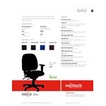 Eurotech 498SL-AT30 4x4 SL Series Navy Fabric Mid Back Multifunction Swivel Office Chair