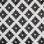 Lancaster Table & Seating Bistro Black and White Birdseye Weave Rattan Outdoor Arm Chair Lancaster Table & Seating Bistro Black and White Birdseye Weave Rattan Outdoor Arm Chair