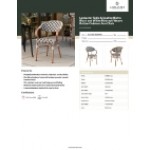 Lancaster Table & Seating Bistro Black and White Birdseye Weave Rattan Outdoor Arm Chair Lancaster Table & Seating Bistro Black and White Birdseye Weave Rattan Outdoor Arm Chair