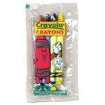 Crayola 520083 4-Count Standard Assorted Classroom Crayons in Cello Wrap Pack - 360/Case Crayola 520083 4-Count Standard Assorted Classroom Crayons in Cello Wrap Pack - 360/Case