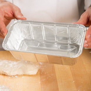 D&W 1 1/2 lb. Aluminum Foil Loaf Pan - 50/Pack