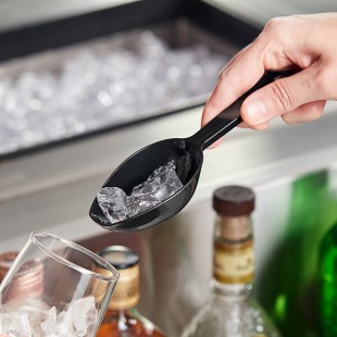 Visions 6 oz. Black Disposable Utility / Ice Scoop - 72/Case
