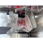 Choice Customizable 1/6 Standard Size White Unprinted Medium-Duty Plastic T-Shirt Bag - 1,000/Case