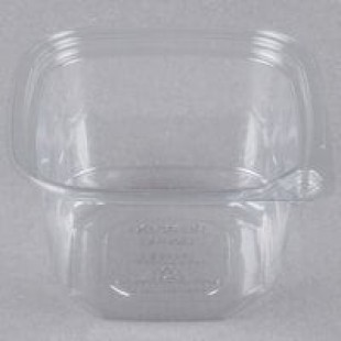Good Natured 16 oz. Clear PLA Plastic Square Deli Container - 675/Case Good Natured 16 oz. Clear PLA Plastic Square Deli Container - 675/Case