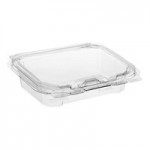 Good Natured 16 oz. Clear PLA Plastic Square Deli Container - 675/Case