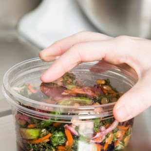 Choice Ultra-Clear PET Plastic Round Deli Container Lid - 500/Case
