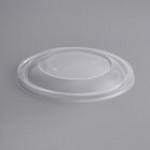 World Centric GreenLight Compliant PLA Plastic Compostable Lid for 16-32 oz. Fiber Bowls and 42 oz. NoTree Wide Paper Bowls - 300/Case