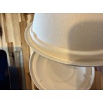 World Centric GreenLight Compliant PLA Plastic Compostable Lid for 16-32 oz. Fiber Bowls and 42 oz. NoTree Wide Paper Bowls - 300/Case
