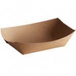 #200 2 lb. Natural Eco-Kraft Customizable Paper Food Tray - 1,000/Case #200 2 lb. Natural Eco-Kraft Customizable Paper Food Tray - 1,000/Case