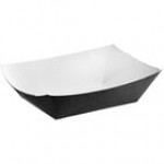#200 2 lb. Natural Eco-Kraft Customizable Paper Food Tray - 1,000/Case #200 2 lb. Natural Eco-Kraft Customizable Paper Food Tray - 1,000/Case