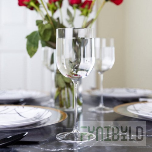 Posh Setting 12 oz. Clear Plastic Wine Goblet - 60/Case