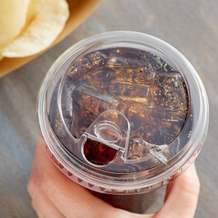 Choice 9, 12, 16, 20, and 24 oz. Clear Strawless / Sip Lid - 1,000/Case