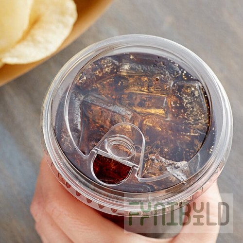 Choice 9, 12, 16, 20, and 24 oz. Clear Strawless / Sip Lid - 1,000/Case