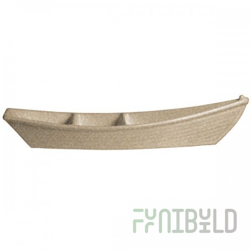 G.E.T. Enterprises BT320S Bugambilia 3.6 Qt. Classic Textured Finish Sand Granite Resin-Coated Aluminum Deep Boat with Dividers