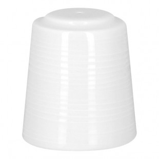 RAK Porcelain Helm 1.75 oz. Bright White Embossed Porcelain Pepper Shaker - 6/Case RAK Porcelain Helm 1.75 oz. Bright White Embossed Porcelain Pepper Shaker - 6/Case