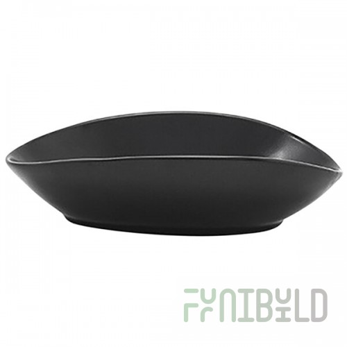 Front of the House Tides 6 oz. Semi-Matte Mussel Oval Porcelain Ramekin - 6/Case