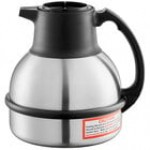 Bunn 36029.0001 62 oz. Zojirushi Stainless Steel Deluxe Thermal Carafe with Black Top