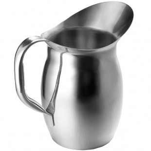 TableCraft 96 oz. Stainless Steel Bell Pitcher 203 - 12/Case