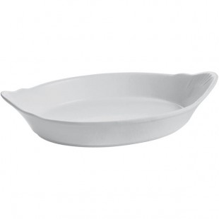 TableCraft CW1710N 28 oz. Natural Oval Au Gratin Dish TableCraft CW1710N 28 oz. Natural Oval Au Gratin Dish