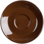 Tuxton DMN-0902 9 oz. Mahogany Round China Shirred Egg Dish - 12/Case