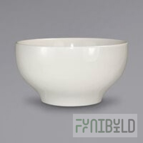 CAC REC-81 1.5 Qt. Ivory (American White) Rolled Edge China Pasta Bowl - 12/Case