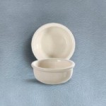 CAC REC-81 1.5 Qt. Ivory (American White) Rolled Edge China Pasta Bowl - 12/Case