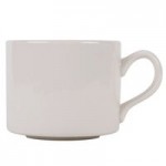 CAC REC-81 1.5 Qt. Ivory (American White) Rolled Edge China Pasta Bowl - 12/Case
