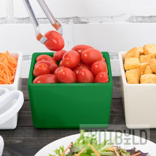 TableCraft CW4024GN Contemporary Collection Green 1 Qt. Straight Sided Bowl
