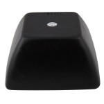 G.E.T. Enterprises BSD23BB Bugambilia 1.6 Qt. Classic Textured Finish Black Resin-Coated Aluminum Square China Bowl