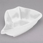 Bon Chef 70006PWHT Futura 32 Oz. White Sandstone Finish Cast Aluminum Bowl
