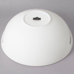 10 Strawberry Street WTR-16HNDBWL Whittier 3 Qt. White Round Porcelain Handled Bowl - 4/Case