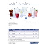 Carlisle 583207 Louis 32 oz. Clear SAN Plastic Tumbler - 24/Case Carlisle 583207 Louis 32 oz. Clear SAN Plastic Tumbler - 24/Case