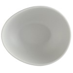 GET Enterprises B-500-LG Riverstone 3 oz. Light Gray Irregular Round Small Matte Melamine Bowl - 24/Case