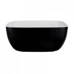 Elite Global Solutions B267098-WS/CH Infinity 3.5 Qt. Square Chocolate / White Speckle Melamine Bowl