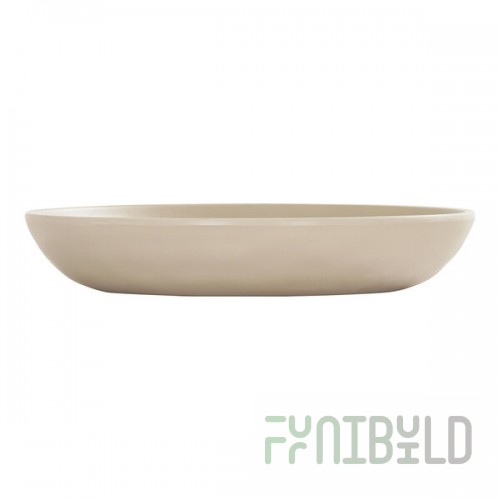 Cal-Mil Carmel 12 oz. Matte Taupe Coupe Melamine Pasta Bowl - 6/Case