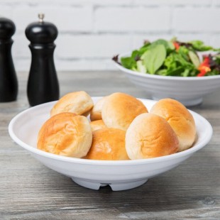 GET ML-73-W Milano 2 Qt. Round White Melamine Bowl GET ML-73-W Milano 2 Qt. Round White Melamine Bowl