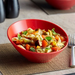 GET B-786-RSP Red Sensation 12 oz. Red Slanted Melamine Bowl - 12/Case