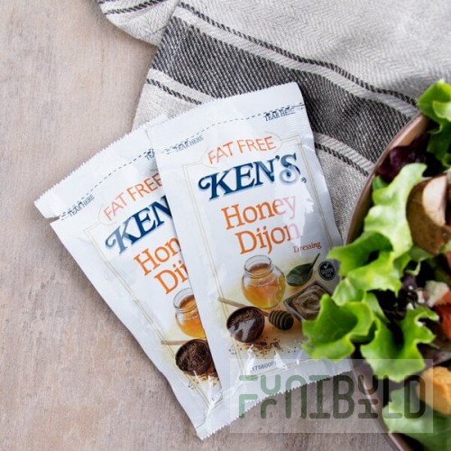 Ken's Foods 1.5 oz. Fat-Free Dijon Honey Mustard Dressing Packet - 60/Case