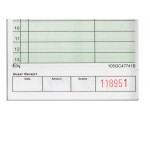 Choice 1 Part Green and White Guest Check with Beverage Lines and Bottom Guest Receipt - 10/Pack Choice 1 Part Green and White Guest Check with Beverage Lines and Bottom Guest Receipt - 10/Pack