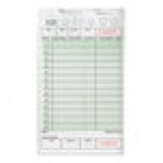 Choice 1 Part Green and White Guest Check with Beverage Lines and Bottom Guest Receipt - 10/Pack Choice 1 Part Green and White Guest Check with Beverage Lines and Bottom Guest Receipt - 10/Pack