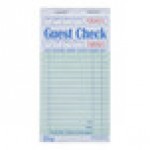 Choice 1 Part Green and White Guest Check with Beverage Lines and Bottom Guest Receipt - 10/Pack Choice 1 Part Green and White Guest Check with Beverage Lines and Bottom Guest Receipt - 10/Pack