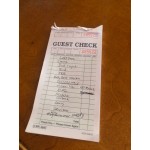 Choice 1 Part Green and White Guest Check with Beverage Lines and Bottom Guest Receipt - 10/Pack Choice 1 Part Green and White Guest Check with Beverage Lines and Bottom Guest Receipt - 10/Pack