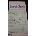 Choice 1 Part Green and White Guest Check with Beverage Lines and Bottom Guest Receipt - 10/Pack Choice 1 Part Green and White Guest Check with Beverage Lines and Bottom Guest Receipt - 10/Pack
