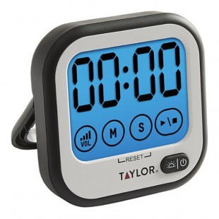 Taylor Digital Touch Screen Continuous Ring 100-Minute Kitchen Timer 5305743 - 4/Case Taylor Digital Touch Screen Continuous Ring 100-Minute Kitchen Timer 5305743 - 4/Case