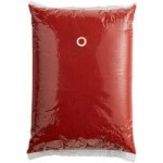 ServSense 1.5 Gallon Plastic Ketchup and Mustard Pouch Dispensers Set with 16 mm Fitments