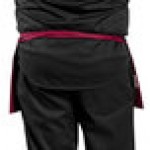 Uncommon Chef 3067 Burgundy Customizable Waist Apron with 3 Pockets - 11