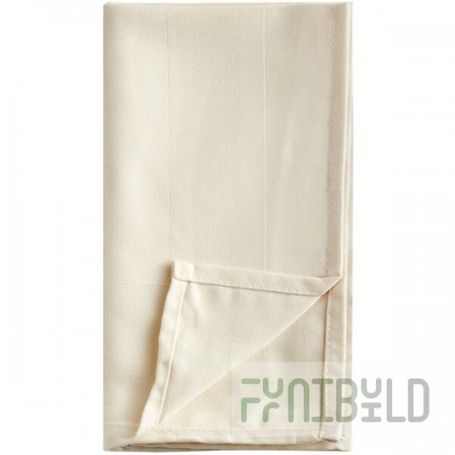 Oxford Ivory 100% Spun Polyester Satin Band Cloth Napkins, 20