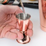 Barfly® M37000CP 0.5 oz. & 0.75 oz. Copper-Plated Japanese Style Jigger Barfly® M37000CP 0.5 oz. & 0.75 oz. Copper-Plated Japanese Style Jigger